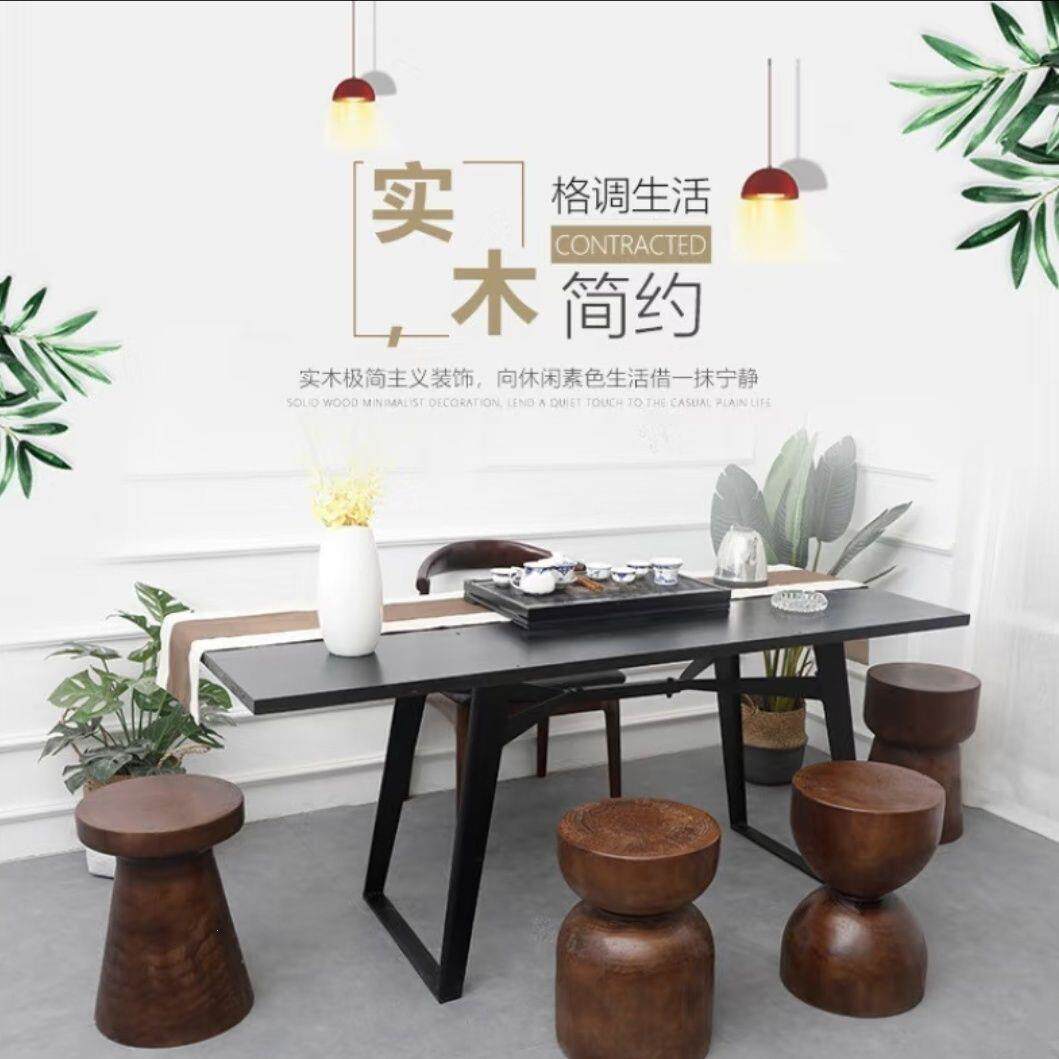 实木墩子原木凳子胡桃木