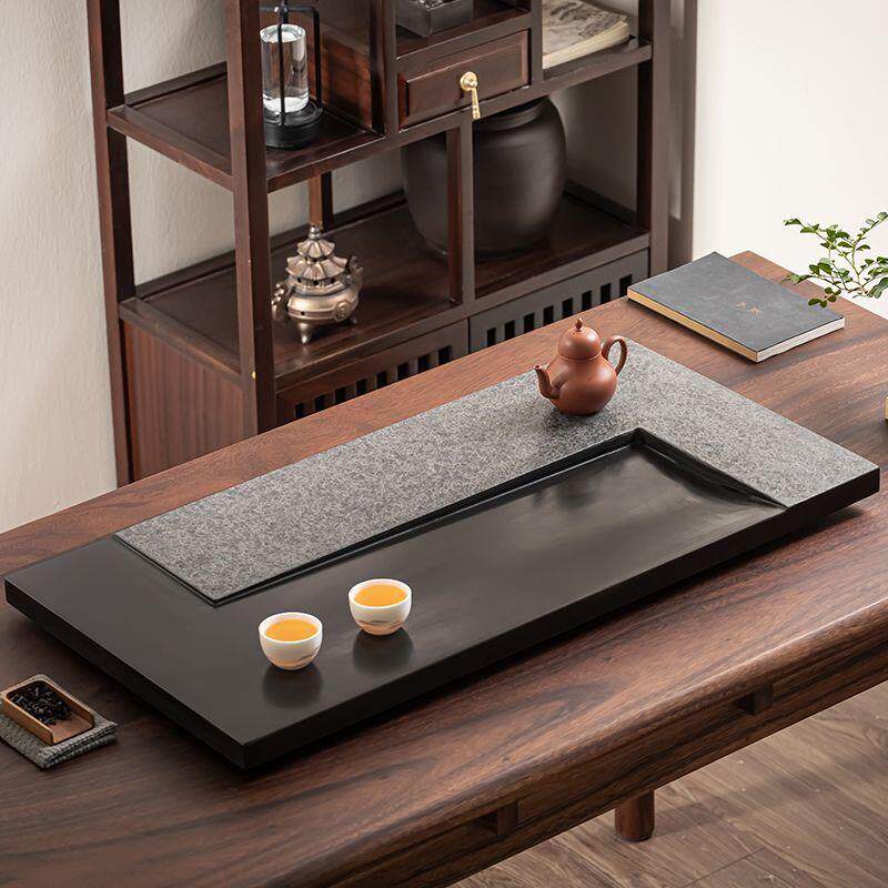 乌金石茶盘天然整块家用