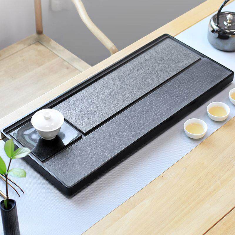天然乌金石茶盘家用整块