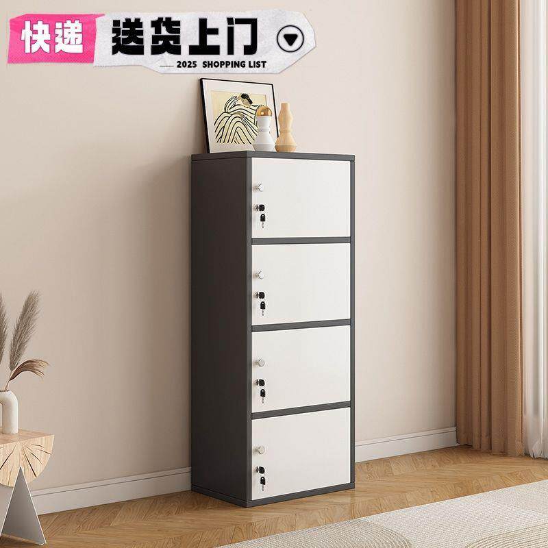 简易柜子带门带锁小储物