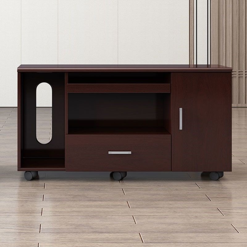办公室侧柜带轮打印机柜子移动柜办公桌桌副柜大班台边柜矮柜