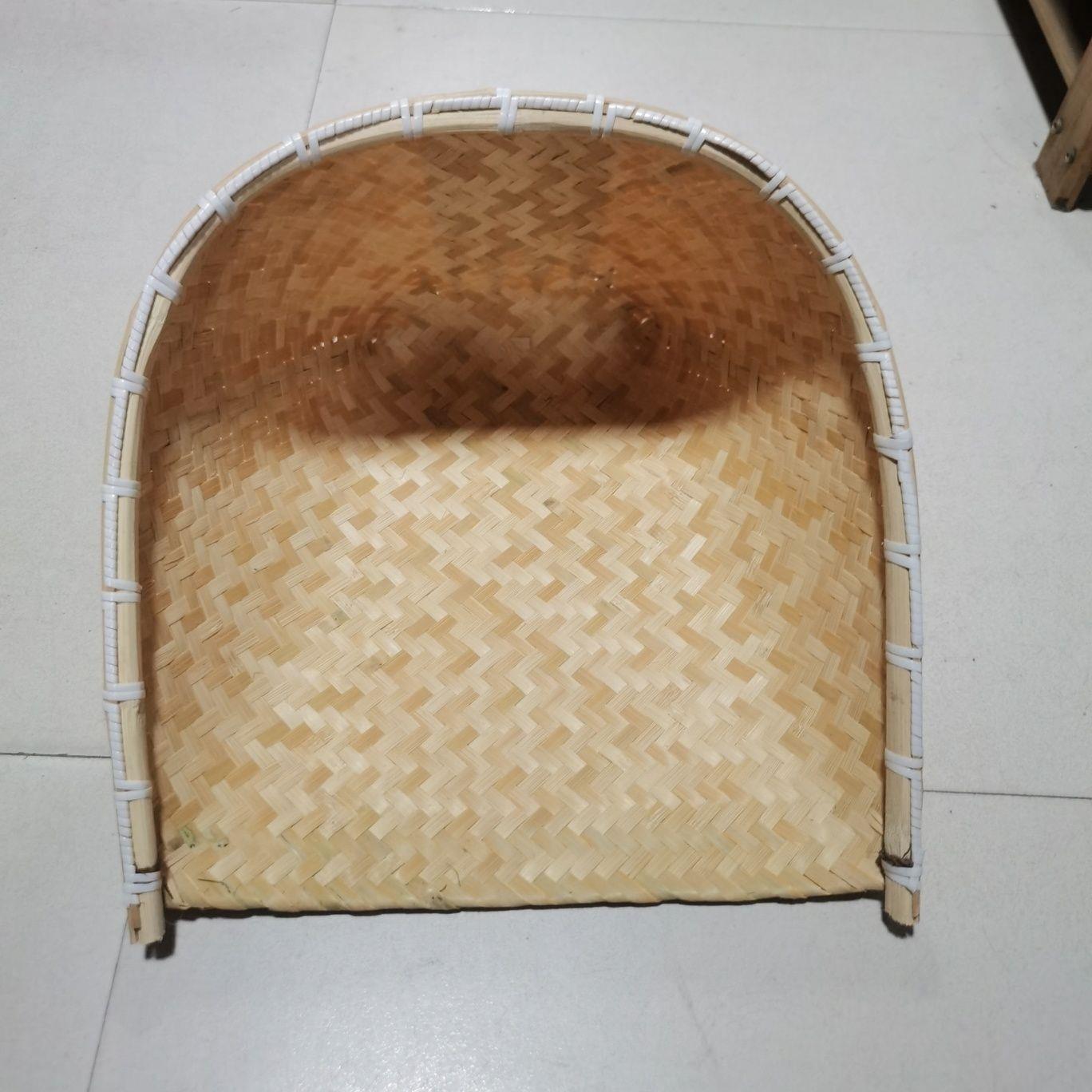 复古手工竹编簸箕耐用农
