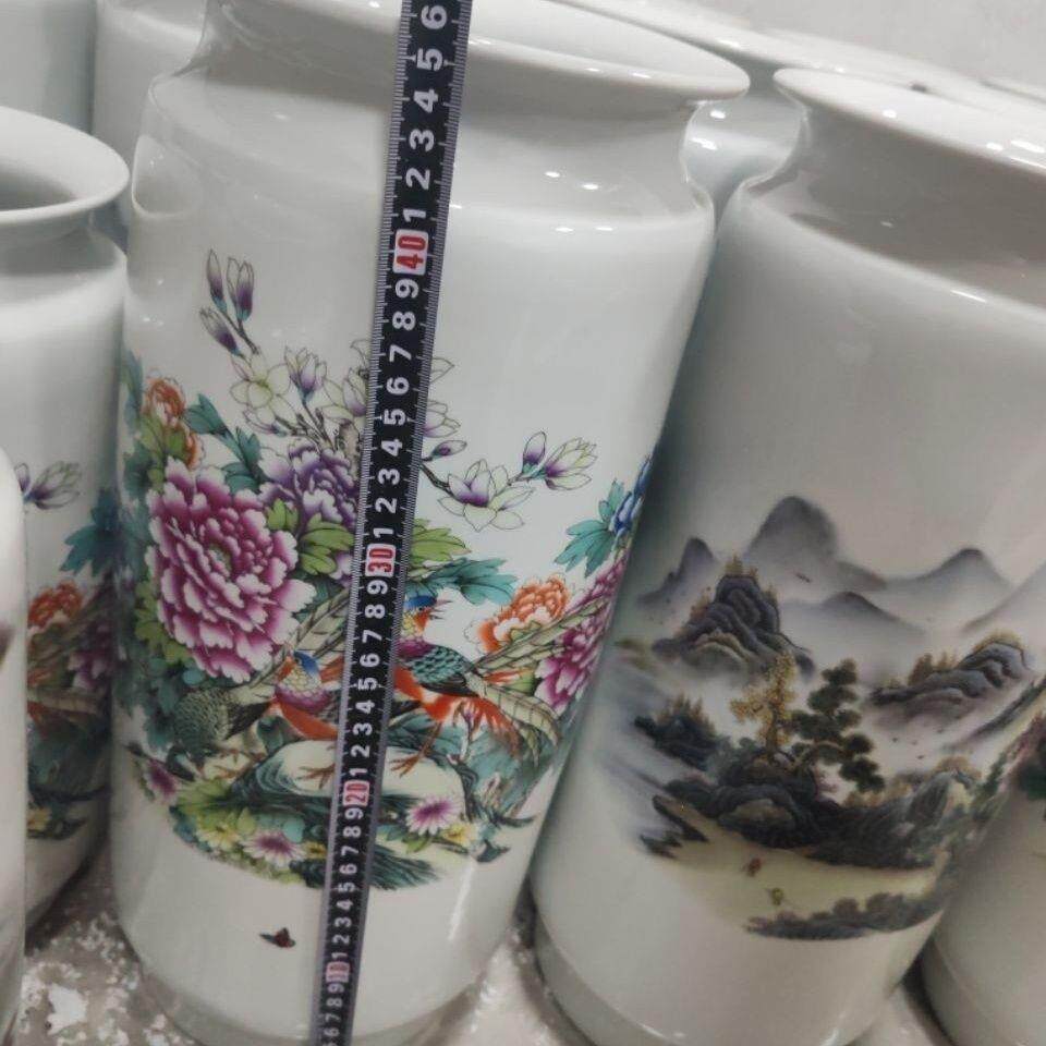 正宗景德镇花瓶书房山水