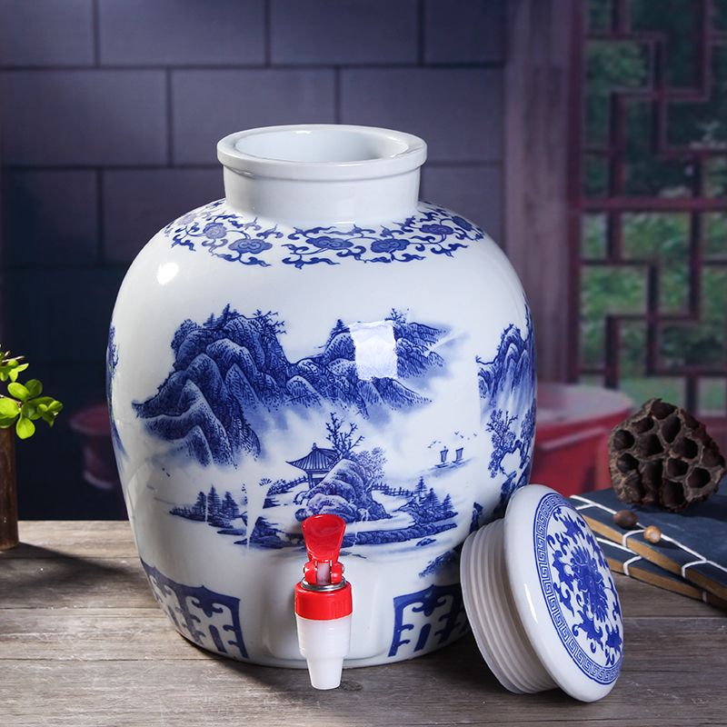 景德镇陶瓷酒坛泡药酒壶1