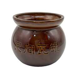 民间瓦罐江西南昌煨汤老字号陶瓷七两水小汤煲商用小瓦罐红色黄色