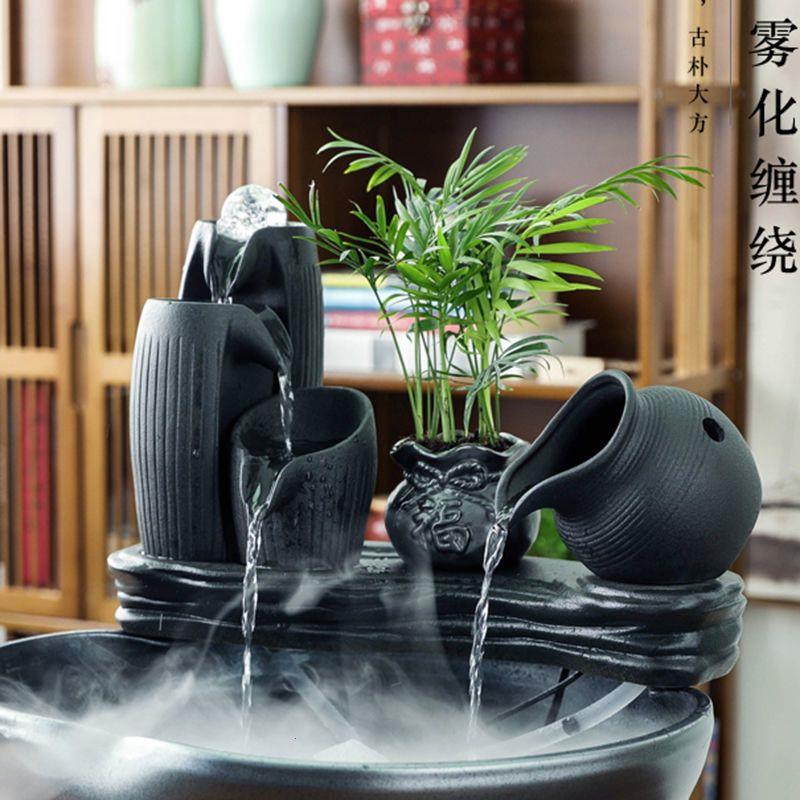 循环喷泉水景陶瓷流水生
