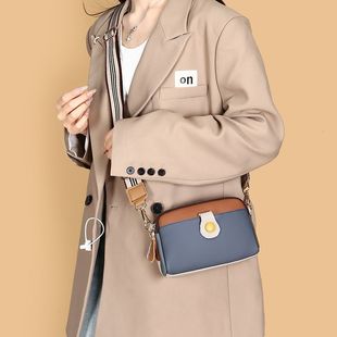 2025新款 手机贝壳单肩包枕头包 女式 小方包斜挎包头层牛皮款