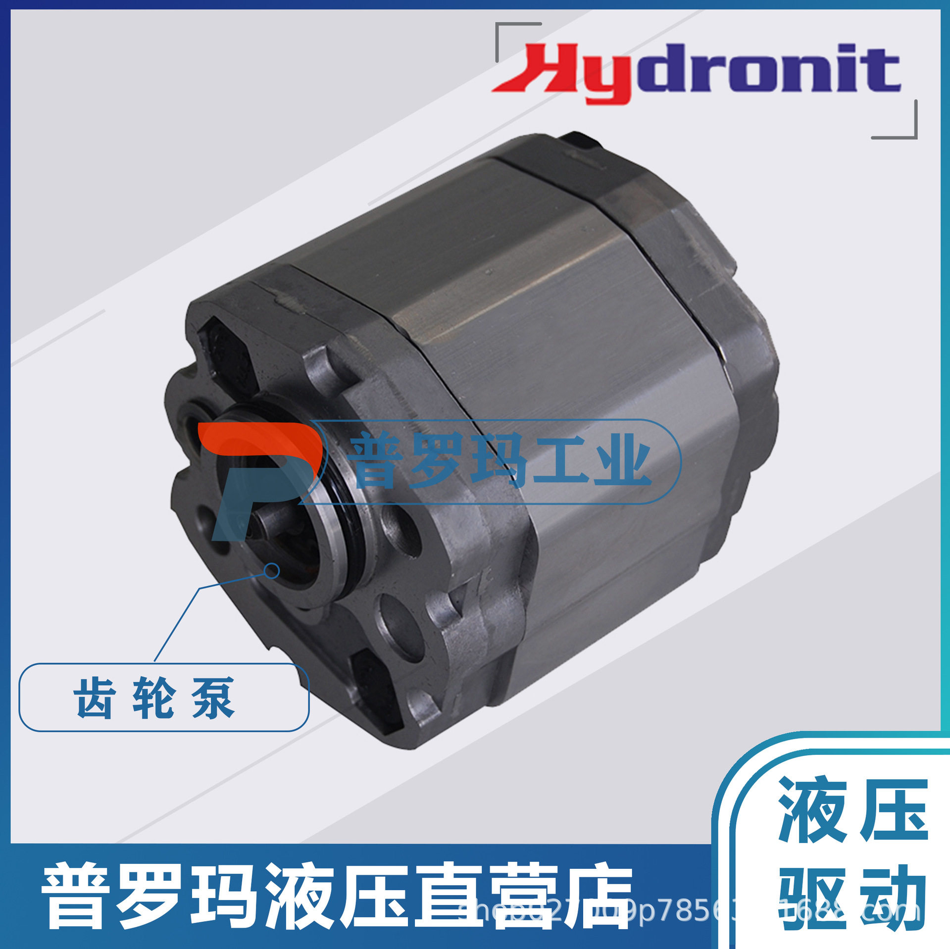 意大利Hydronit齿轮泵小型液压动力单元微型油泵E60604006  3.2CC