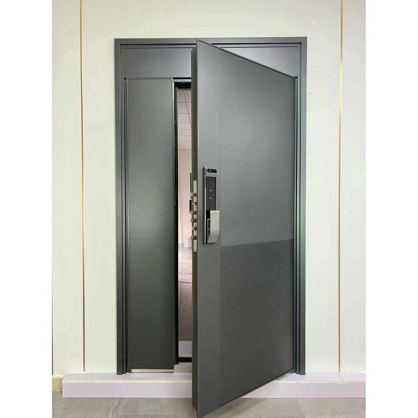 工程门专用子母门高端小区入户门现代简约家用别墅门甲级防盗门