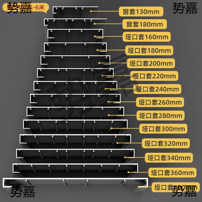 铝合金不锈钢嵌入式哑口套
