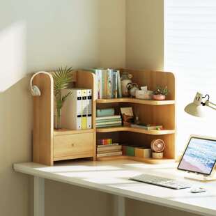 桌面收纳架化妆台收纳置物架工位整理架子学生书桌台面转角小柜子