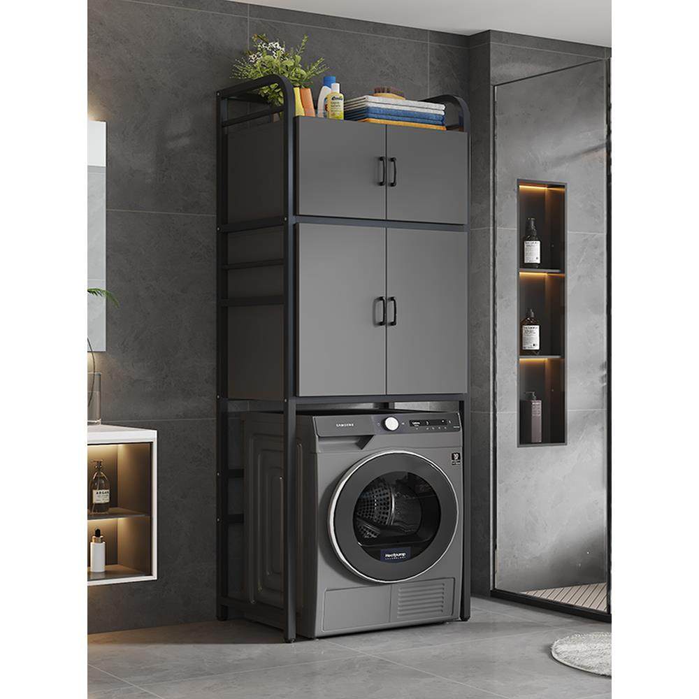 洗衣机架子置物架滚筒阳台落地多层储物柜卫生间波轮上方收纳柜子