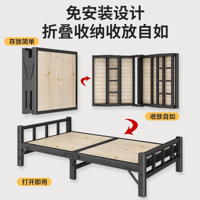 折叠床单人床成人午休铁艺床午睡小床家用简易床出租房便携铁架床