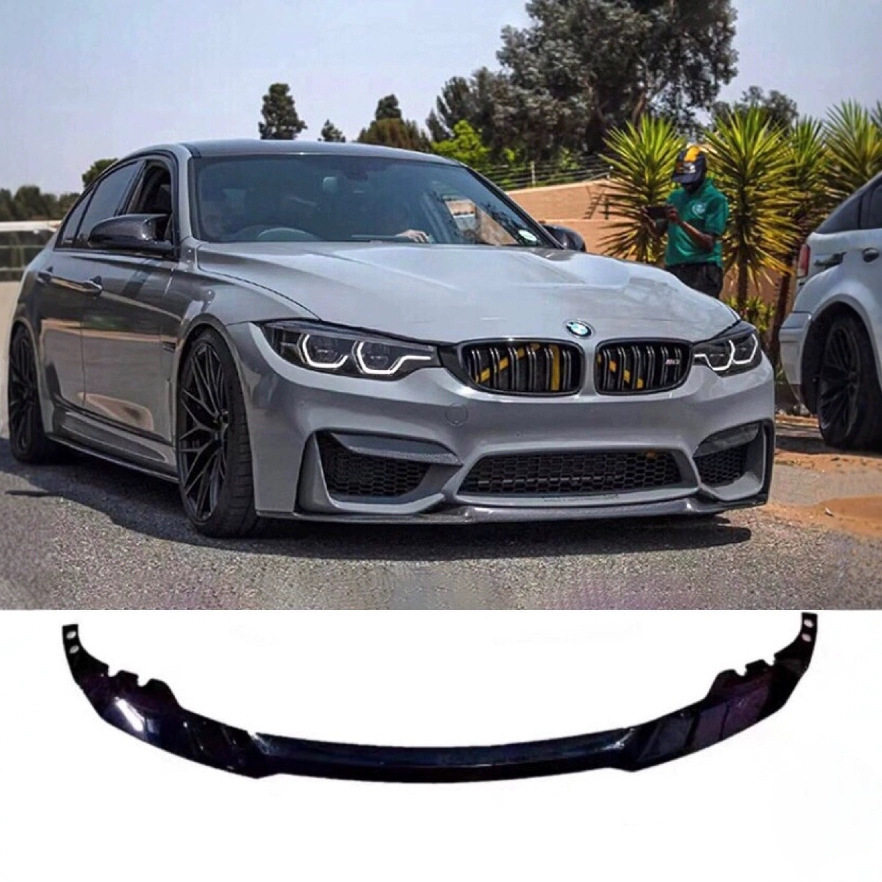 适用于BMW宝马3系F30F35M3包围改M3CS前唇前扰流板前铲