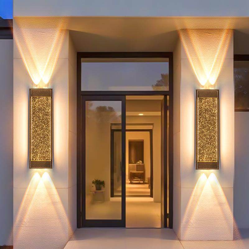 户外壁灯太阳能防水庭院别墅大门两侧灯超亮发光室外阳台墙灯