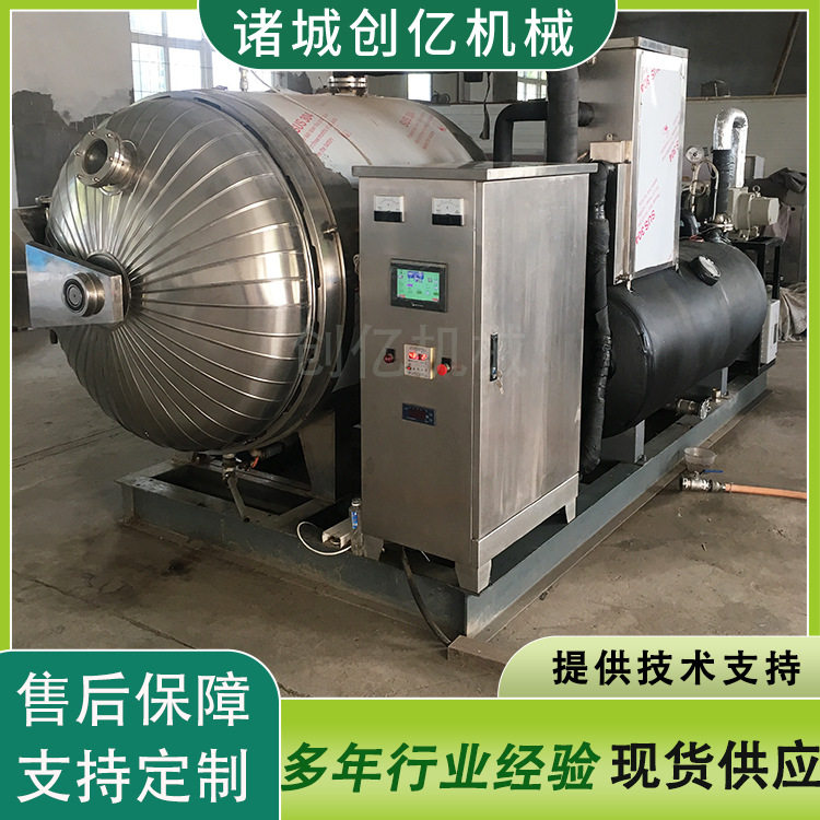 诸城创亿机械冻干机 鸡蛋粒真空低温干燥设备 百香果真空冻干机