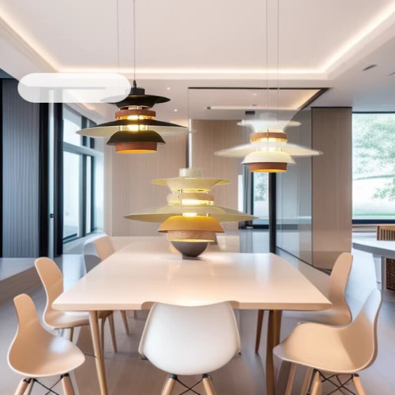 北欧丹麦ph5设计师复古餐厅吊灯日式简约飞碟吧台网红吊灯餐桌灯
