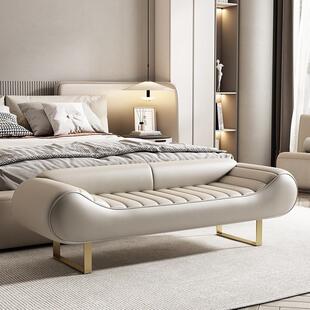 感轻奢卧室床尾凳春凳床边放衣凳床榻衣帽间小沙发长条凳