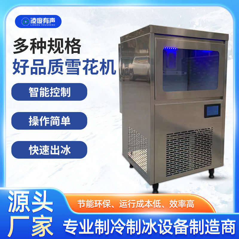 80到1000kg雪花制冰机海鲜姿造火锅店餐饮商超冰台颗粒制冰商用