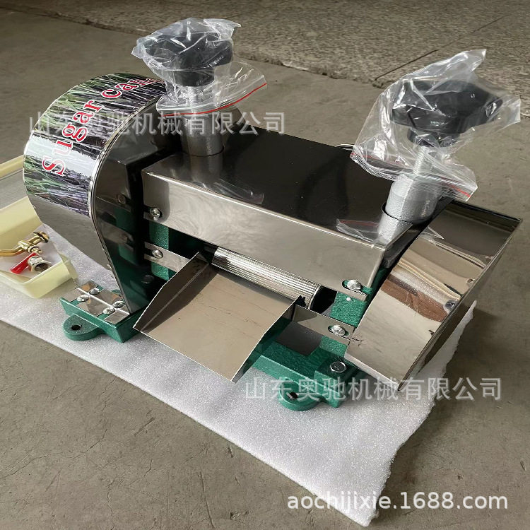 供应甘蔗压榨机 饮品店手摇甘蔗压榨机 台式不锈钢手动甘蔗榨汁机