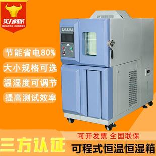 广东80L恒温恒湿试验箱可程式高低温试验箱湿热交变老化实验箱