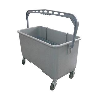 直销22L平板拖把清洁水桶商用保洁平拖桶带轮手挽储物桶