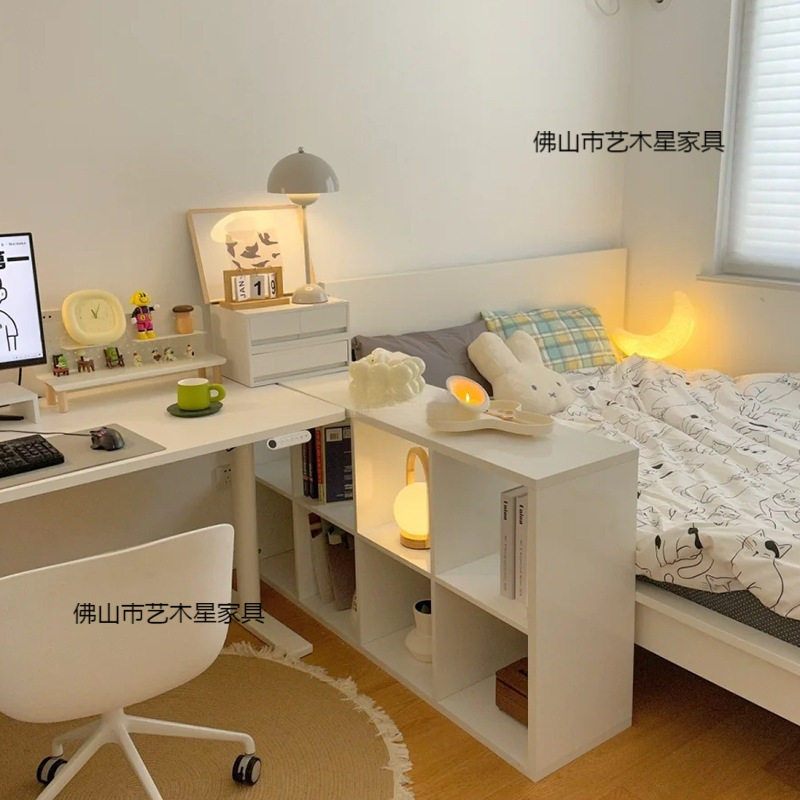 半包围床边隔断收纳柜