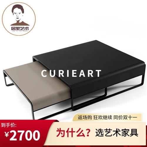 极速CUR简EART居里艺术 茶几 简式极意现代I约大U小茶几组合套装