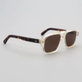 Yellow Frame Tortoise Shell Legs + Polarized Brown Lenses
