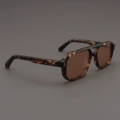 Black Tortoise Shell Frame + Polarized Light Brown Lenses