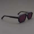 Matte Black Frame + Polarized Purple Lenses