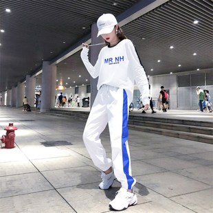 鬼步舞時尚 2025年c廣場舞服裝 女秋季 新款 曳步舞潮運動套 寬松長袖