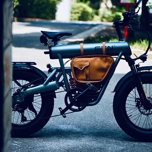 周蜀黍FTN电动车自行车中置电池坐垫包复古改装配件新款防水防晒