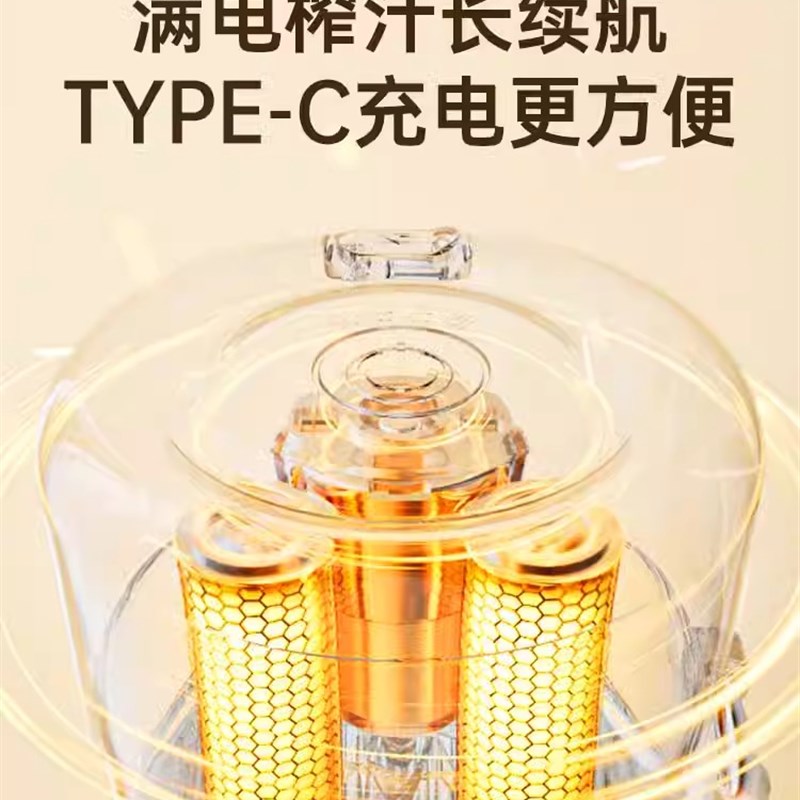 大宇榨汁机原汁机小型家用无线便携式榨汁杯果汁机可碎冰2025新款