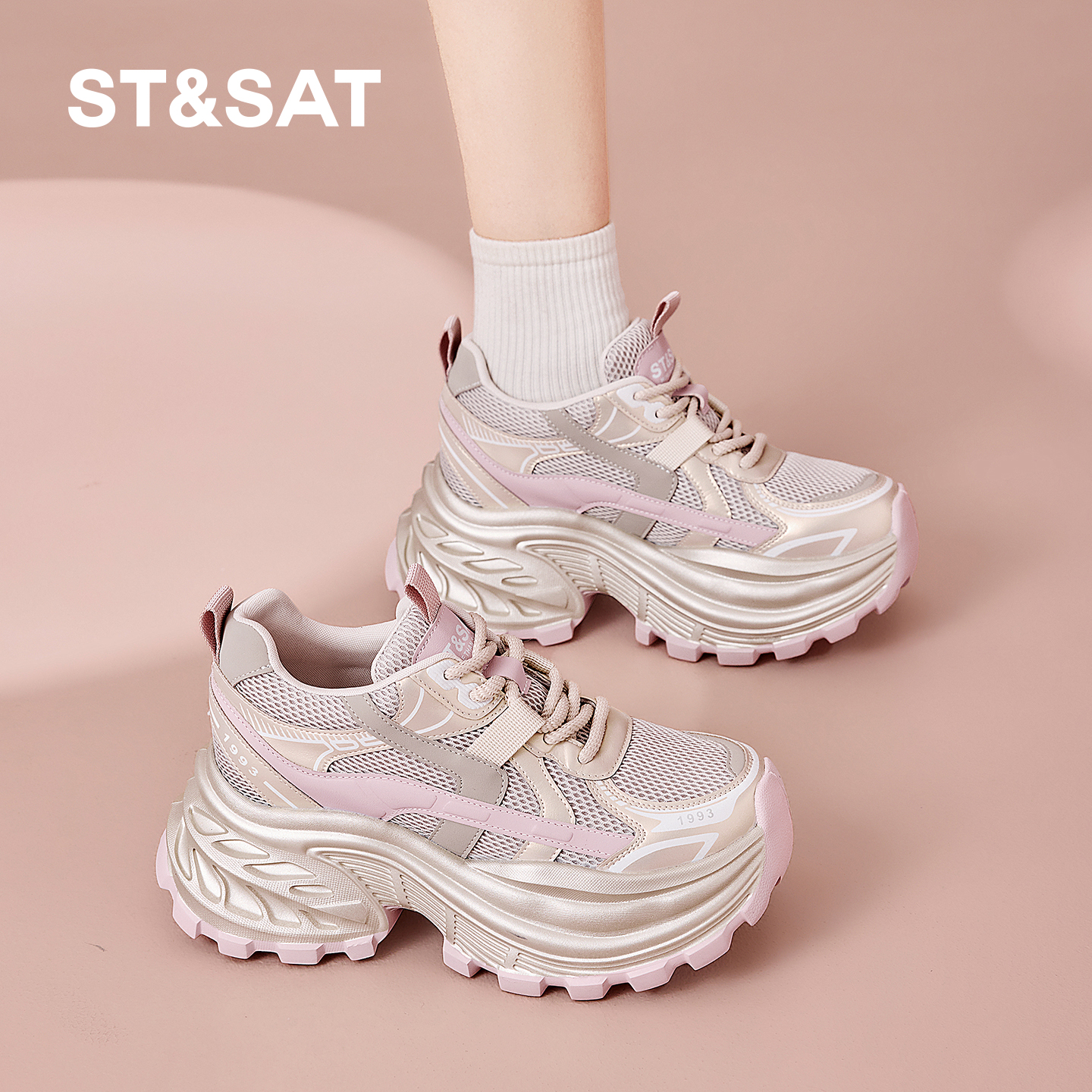 星期六女鞋2026春季新款老爹鞋