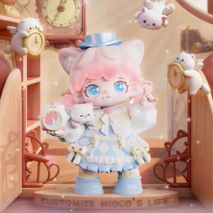 正版米可自定义喵生系列盲盒潮玩手办可爱猫咪办公室摆件女孩礼物