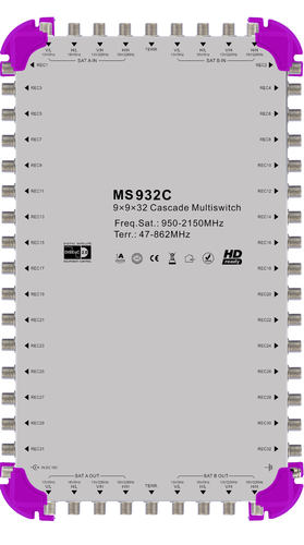 九进三十二出级联型  多路切换开关 MS932C