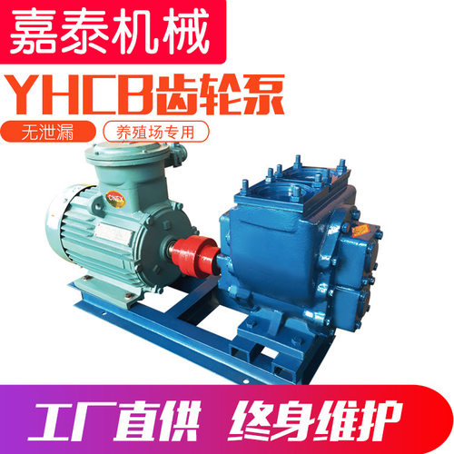 齿轮防爆油泵80yhcb80大流量柴油输送圆弧泵车载泵大流量防爆