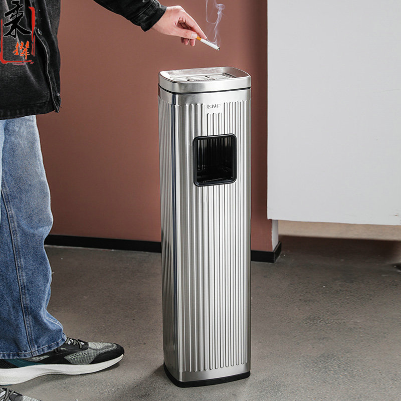 不锈钢垃圾桶商用电梯口吸烟区烟蒂收集桶