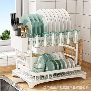 碗碟收纳架置物架碗筷家用多功能收纳架水杯放碗架厨房沥水架碗盘