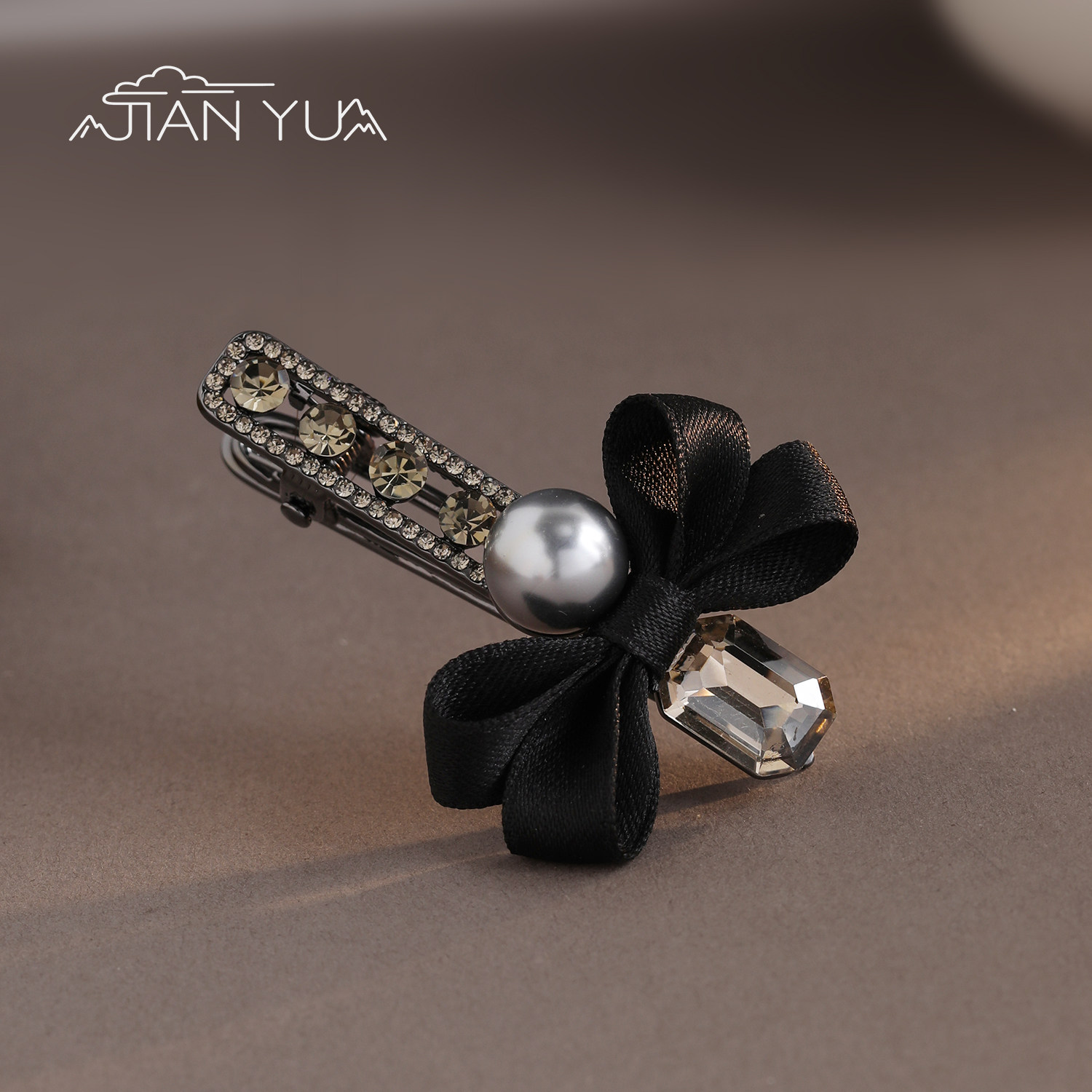 蝶珠晶韵-甜美蝴蝶结侧边夹复古水钻珍珠优雅发夹小众轻奢刘海夹,饰品/流行首饰/时尚饰品新,发饰,淘宝优惠券,粉丝福利购,淘宝优惠卷