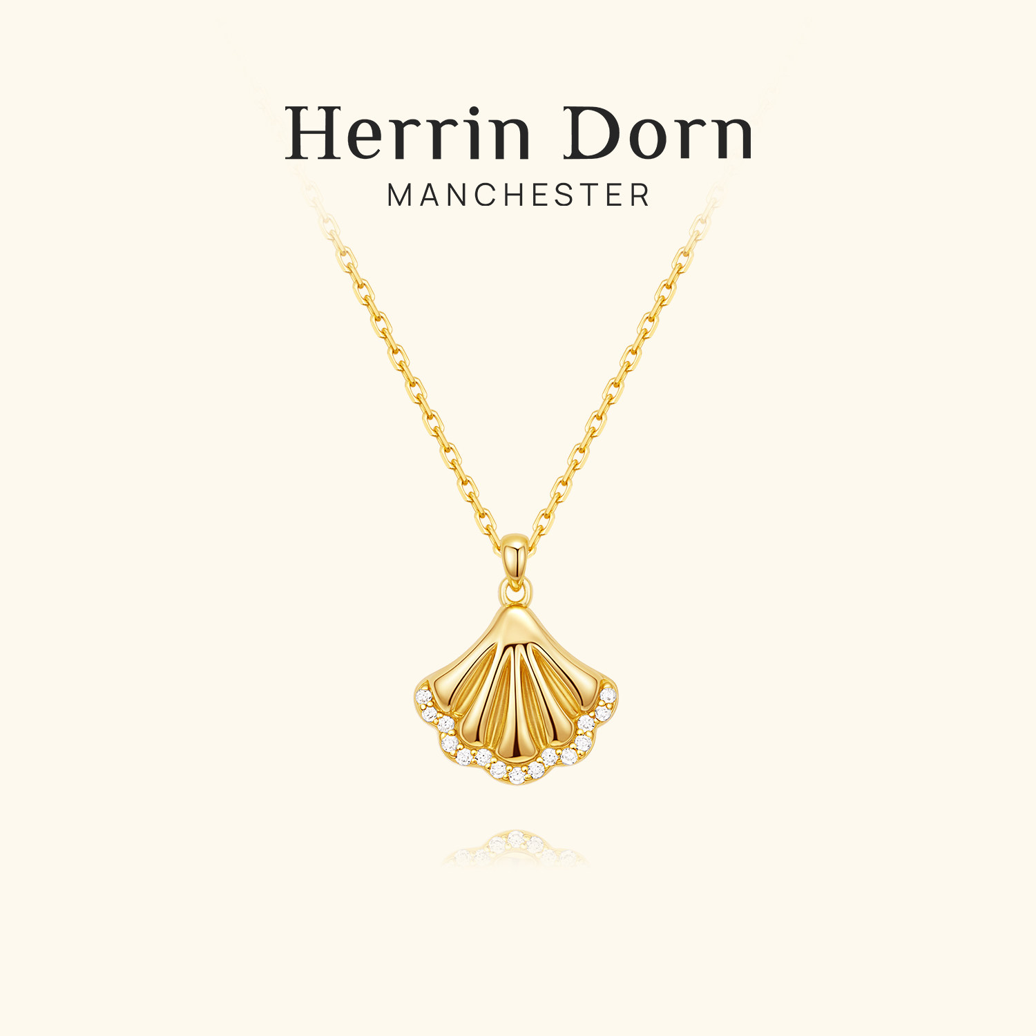 Herrin Dorn 赫琳德 怀特假日系列裙摆项链18K金高级感英式优雅