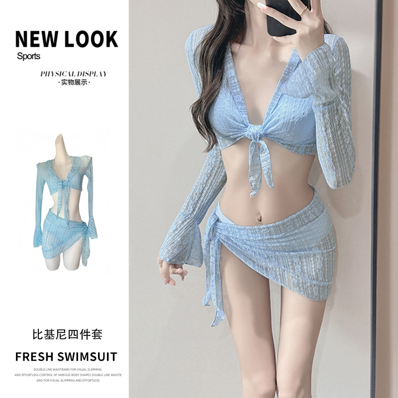 游泳衣女比基尼性感四件套辣妹