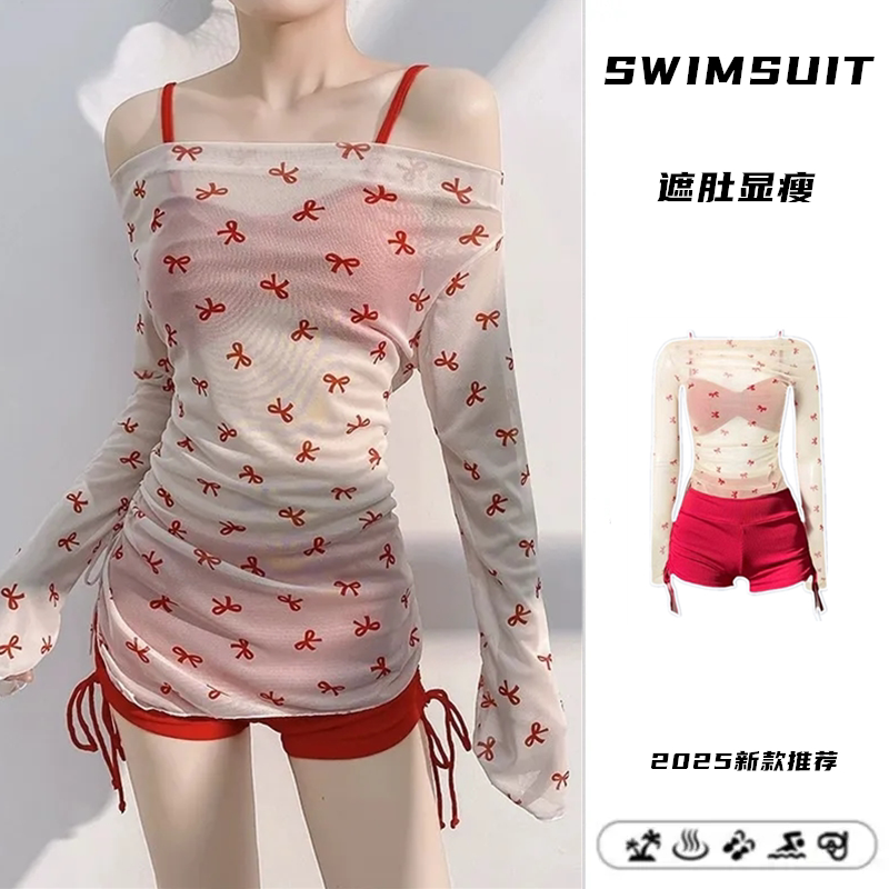 泳衣女分体保守三件套大码胖MM