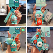 卡通小众精致正版 三丽鸥人鱼汉顿吹泡泡解压钥匙扣女可爱汽车挂饰