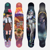 树毒长板C系列滑板初学者专业板男女儿童成人舞板平花刷街代步