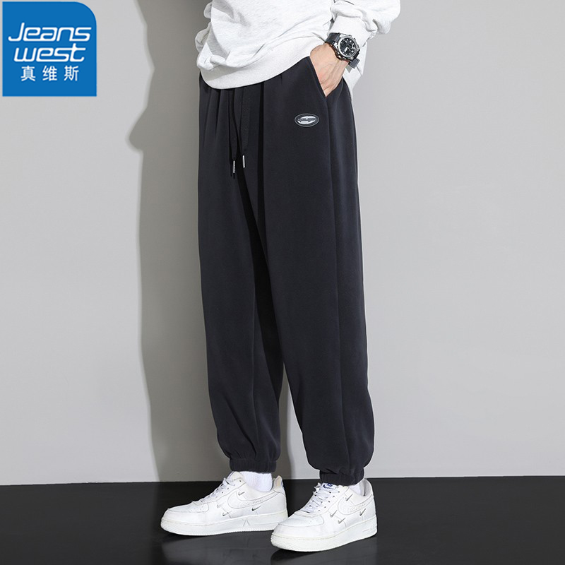 真维斯春秋款加绒加厚休闲裤