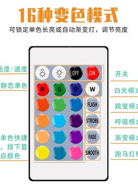 灯带自L粘ED灯条柔性幻控彩视RGB电背景氛围灯户外防水2835 RGB遥