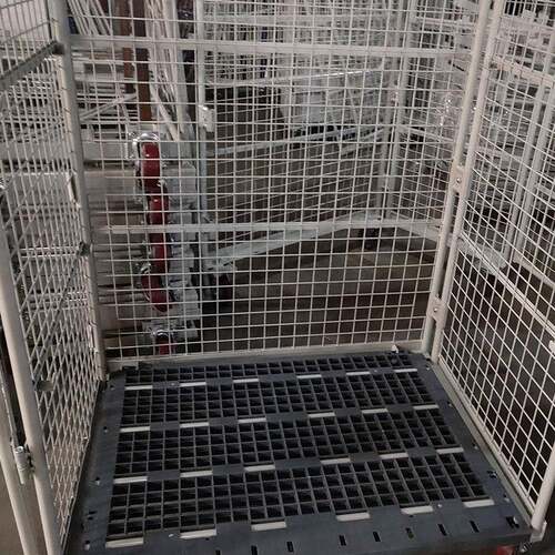 现货供应塑料板物台流台车加密加顶折叠流物车仓储笼规格齐底全