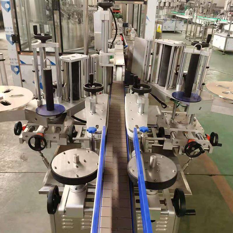 自动双标贴全CVC标机 平面自贴标机箱包盒纸盒全动流水方线贴标机